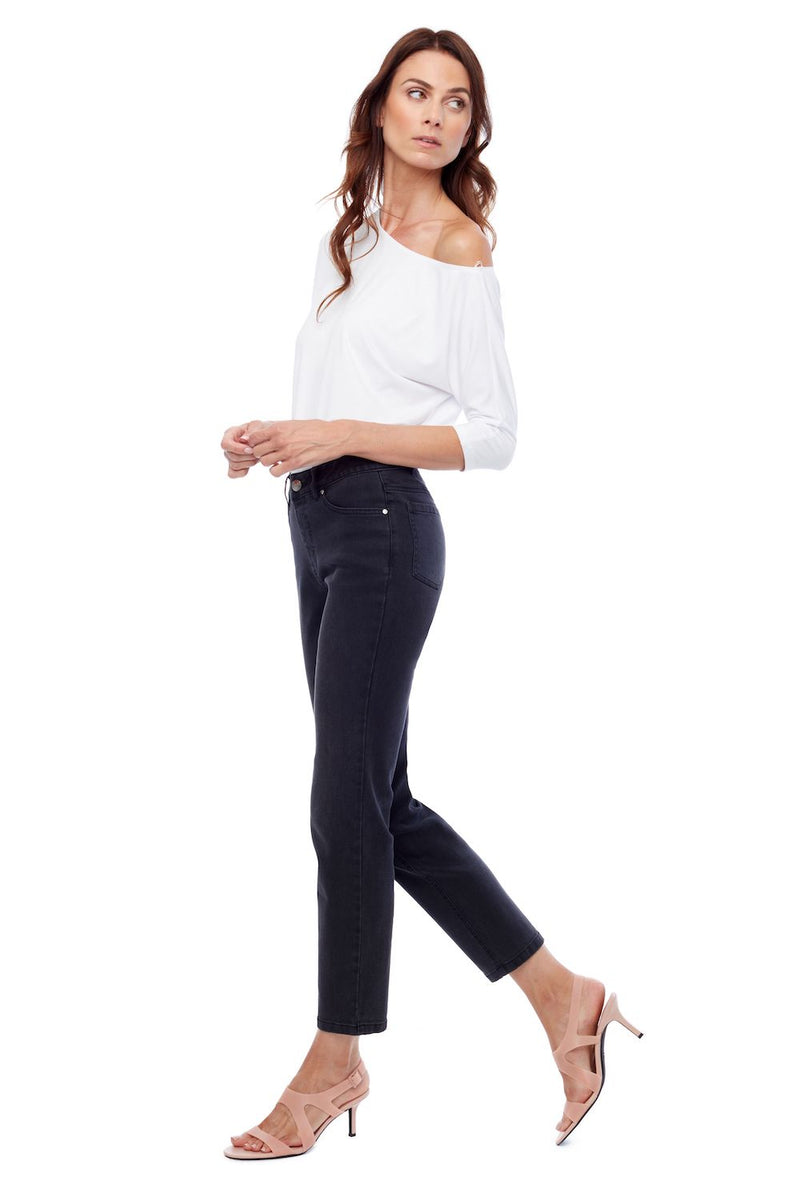 UP! 29 Inch Pull-On Denim Pant in Black 67707iUP