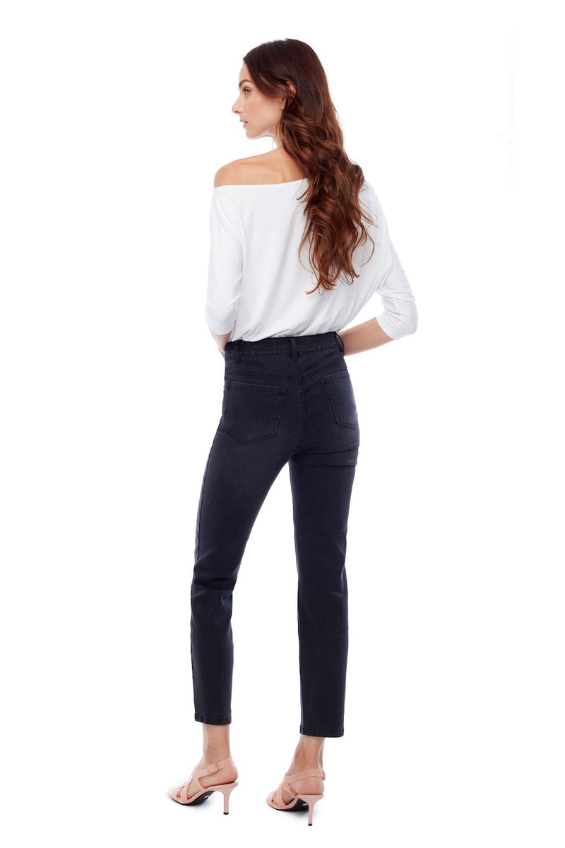 UP! 29 Inch Pull-On Denim Pant in Black 67707iUP