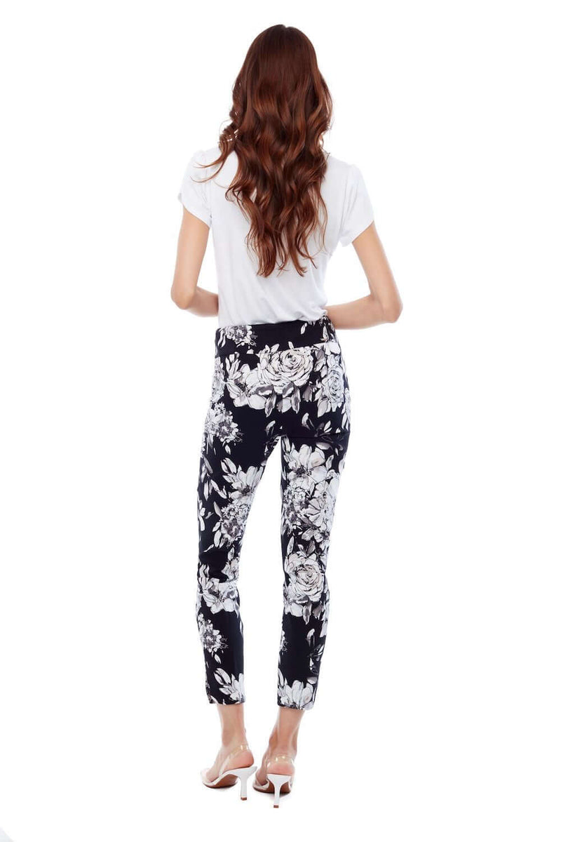 Up 28 Inch Slim Ankle Pant in Flower