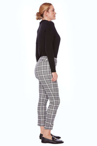 UP! 28 Inch Techno Ankle Pant in Metallic Plaid 68240UP
