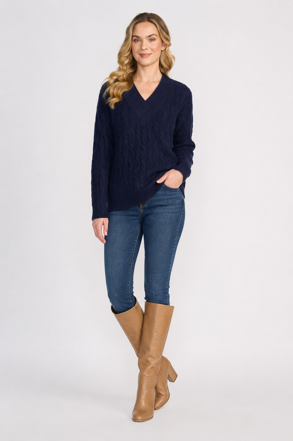 Foil Gauge Your Interest Sweater in Midnight