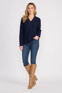 Foil Gauge Your Interest Sweater in Midnight