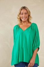 Haven Sardinia Relaxed Blouse in Verde