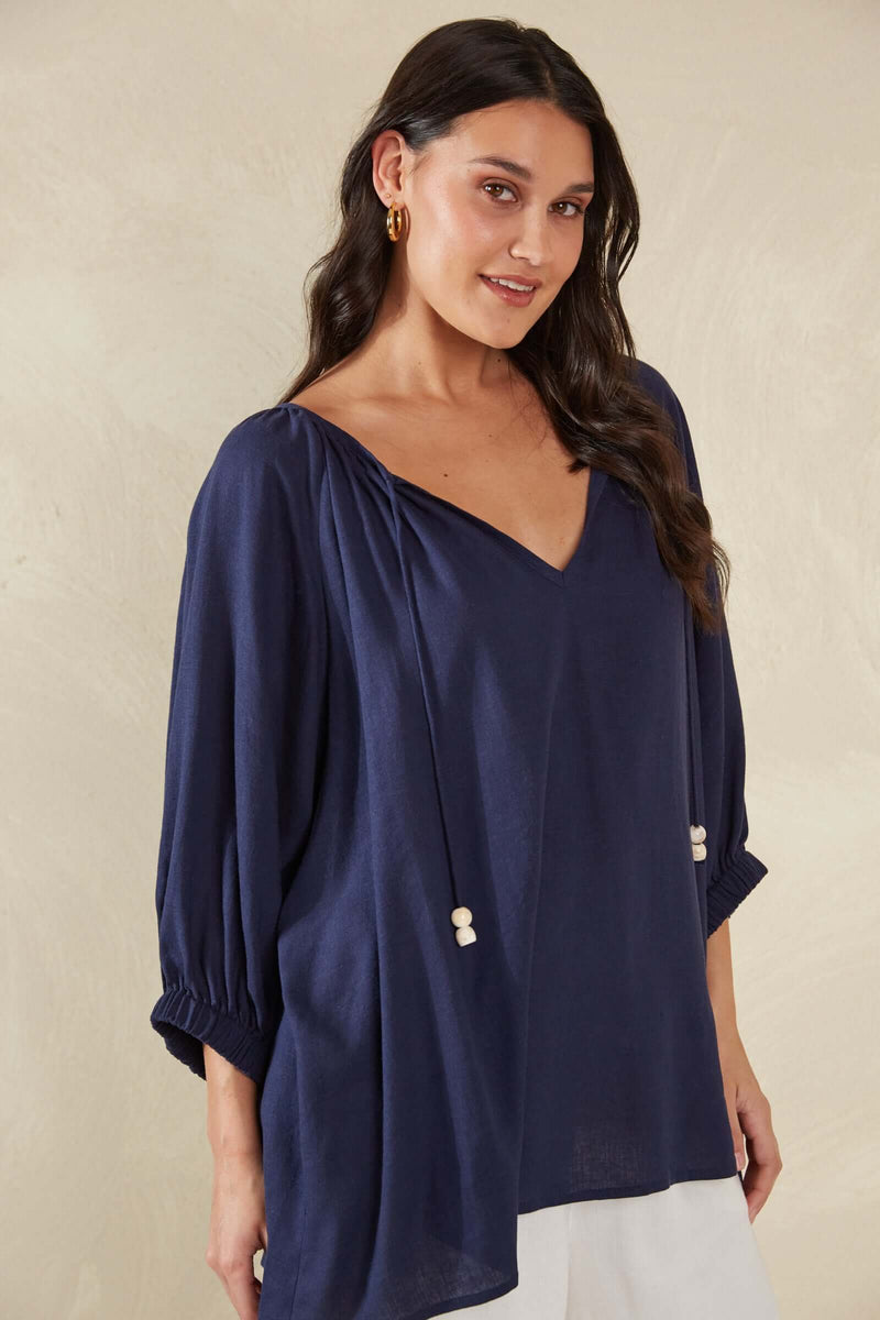 Haven Sardinia Relaxed Blouse in Riviera