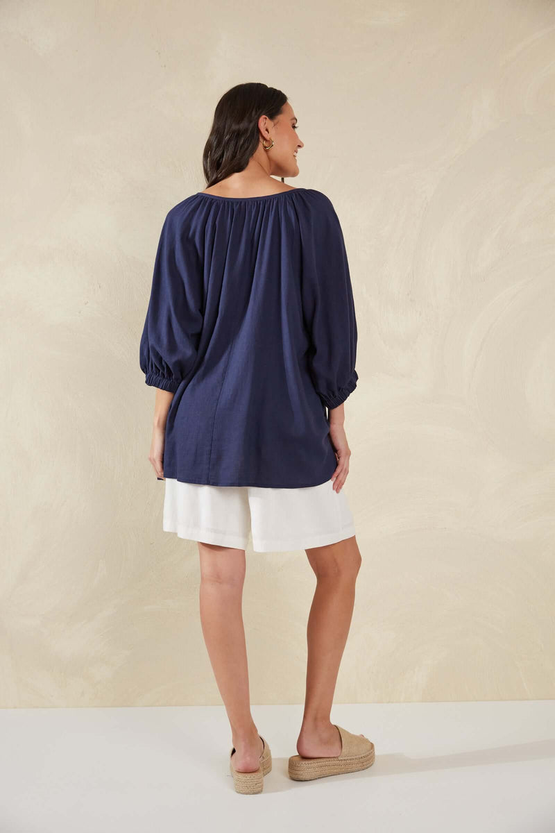 Haven Sardinia Relaxed Blouse in Riviera