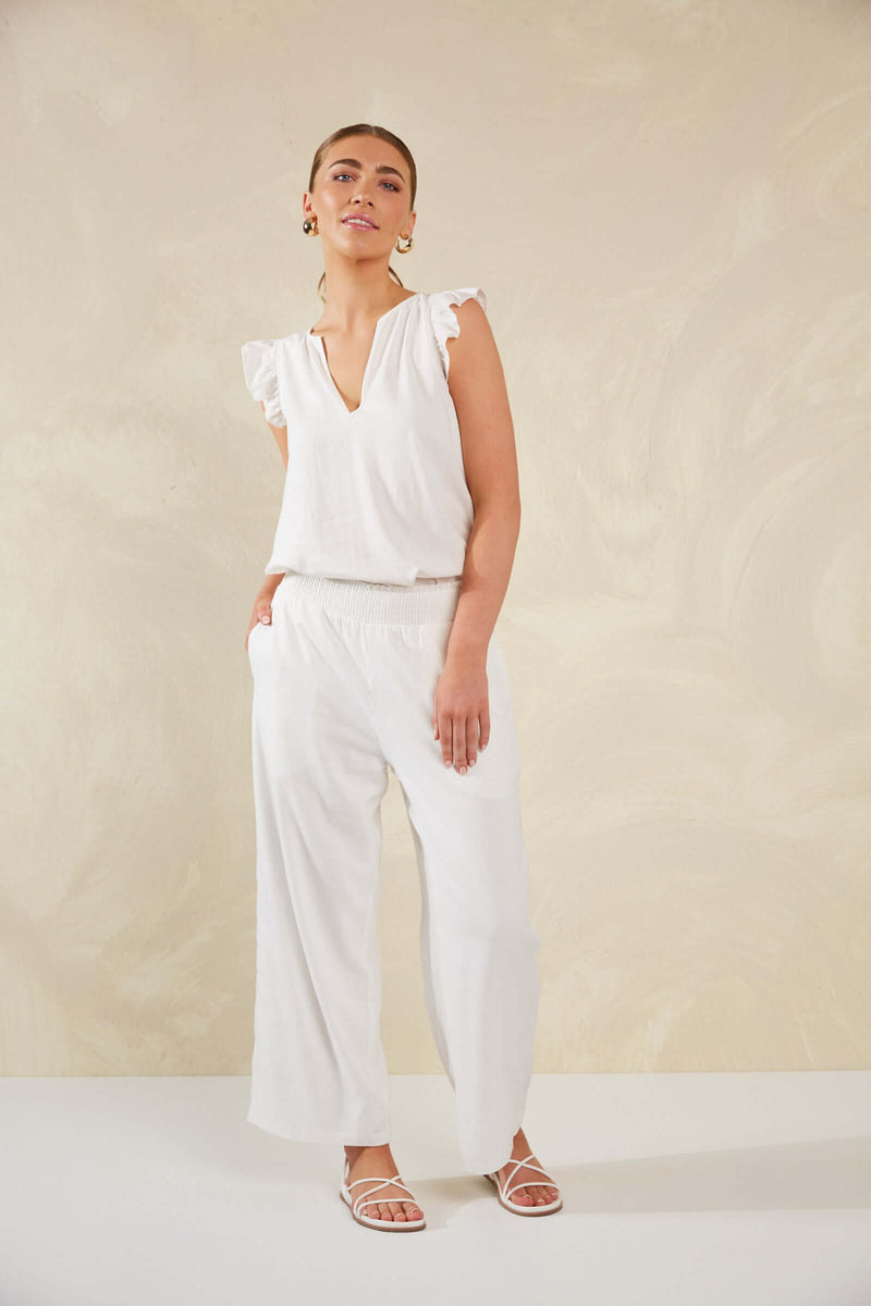 Haven Sardinia Pant in Bianco