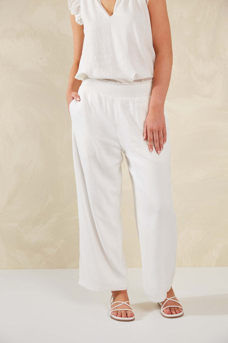 Haven Sardinia Pant in Bianco