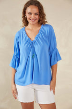 Haven Palermo Ruched Top in Coast