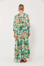 Haven Isola Tiered Maxi Dress in Capri