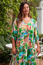 Haven Isola Tiered Maxi Dress in Capri