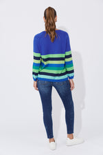 Haven Florida Stripe Jumper in Cobalt