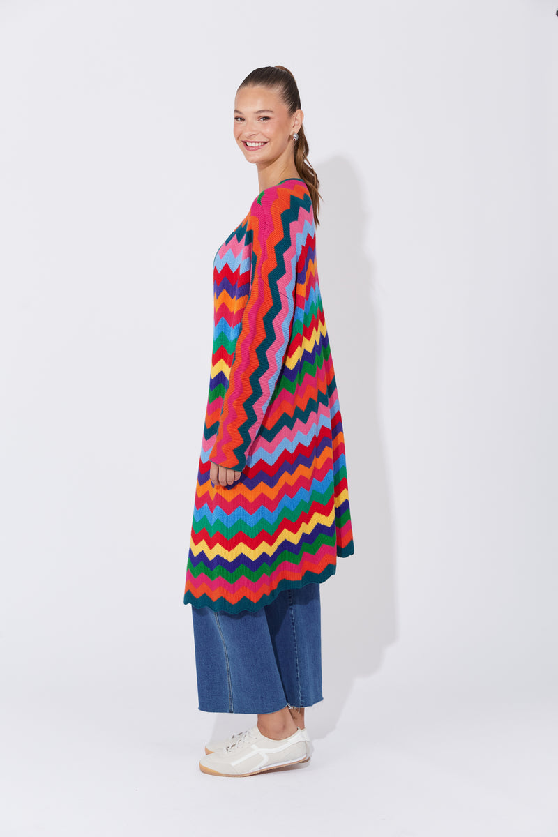 Haven Marrakesh Cardigan in Rainbow