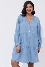 Haven Austin Denim Dress in Blue Denim