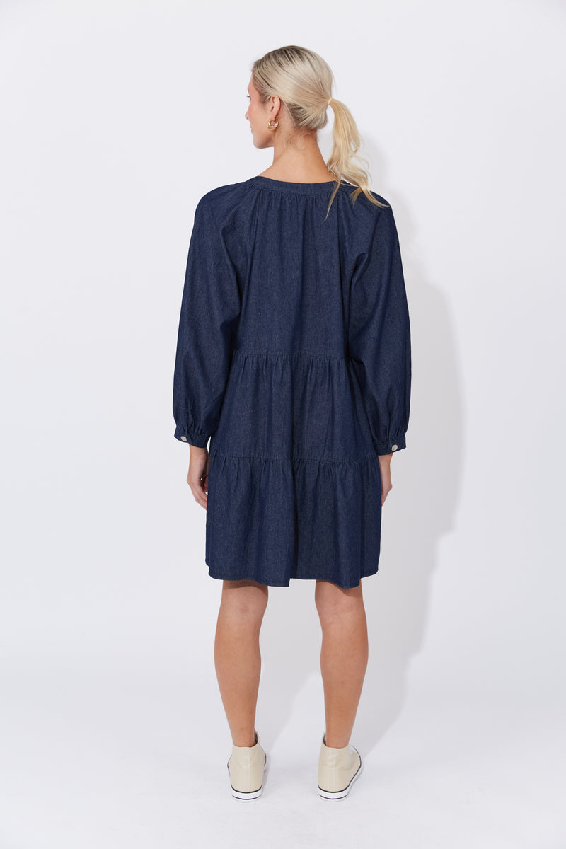 Haven Austin Denim Dress in Indigo Denim