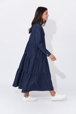 Haven Austin Denim Maxi in Indigo Denim