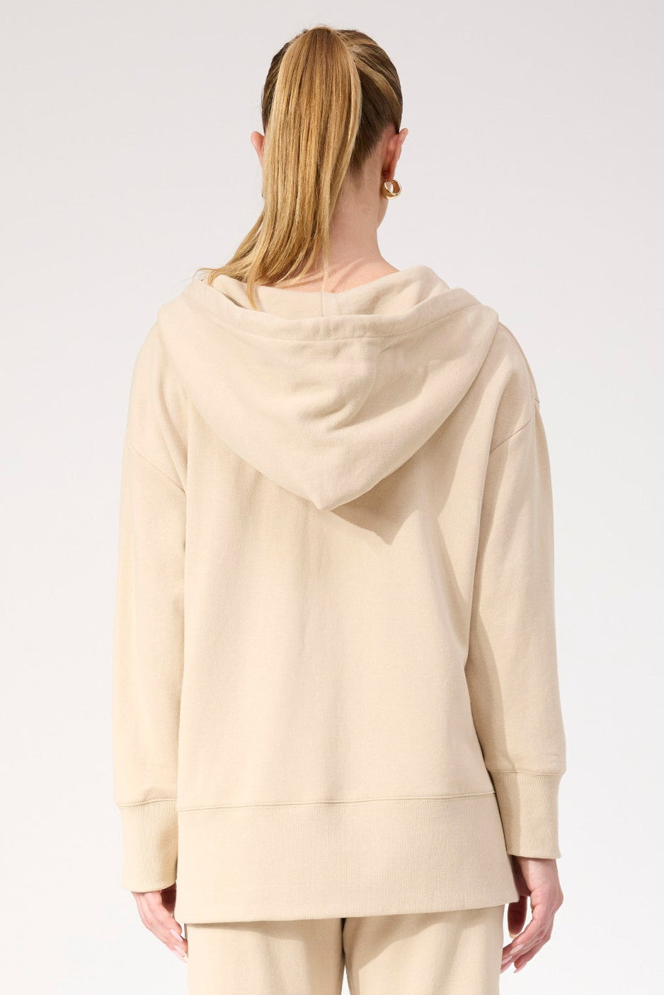 Haven Boston Sweat Hoodie in Latte