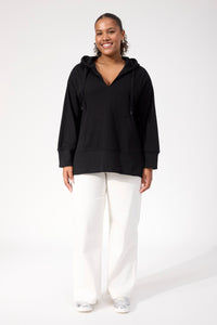 Haven Boston Sweat Hoodie in Black