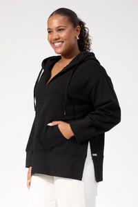 Haven Boston Sweat Hoodie in Black