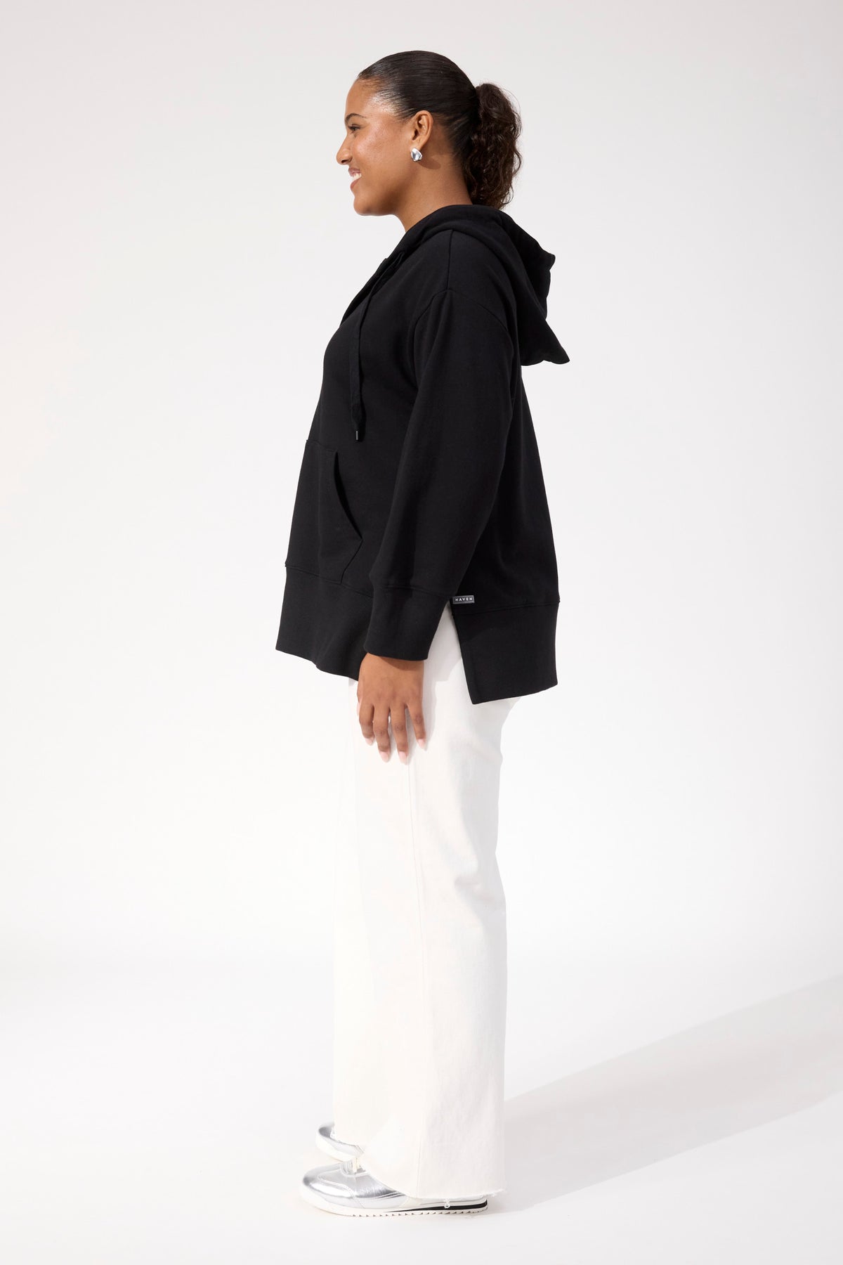 Haven Boston Sweat Hoodie in Black
