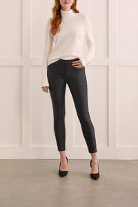 Tribal Audrey Caviar Glitz Pull On Skinny Ankle Pant in Black