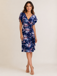 Jesse Harper Waterfall Dress in Midnight Flora JH0631