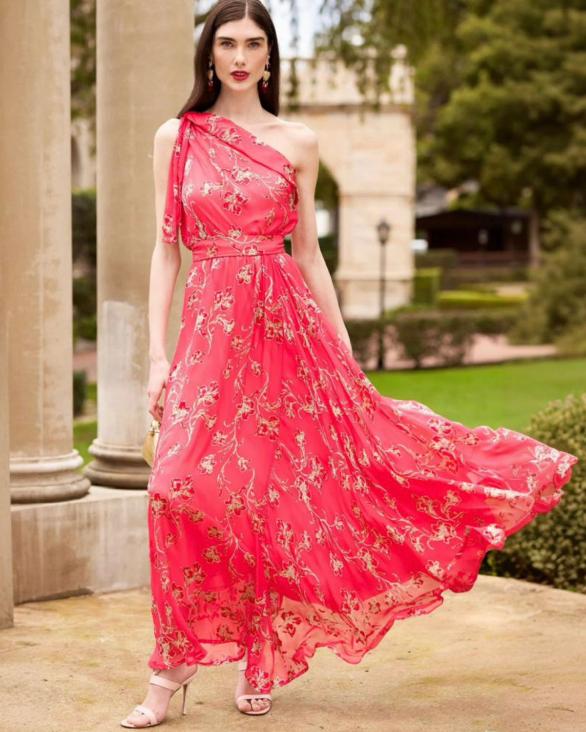 Sacha Drake FRANCESCA Maxi Dress in Pink Floral
