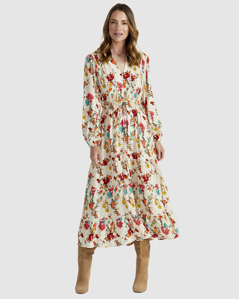 Fate + Becker Guadalupe Dress in Cream Rio