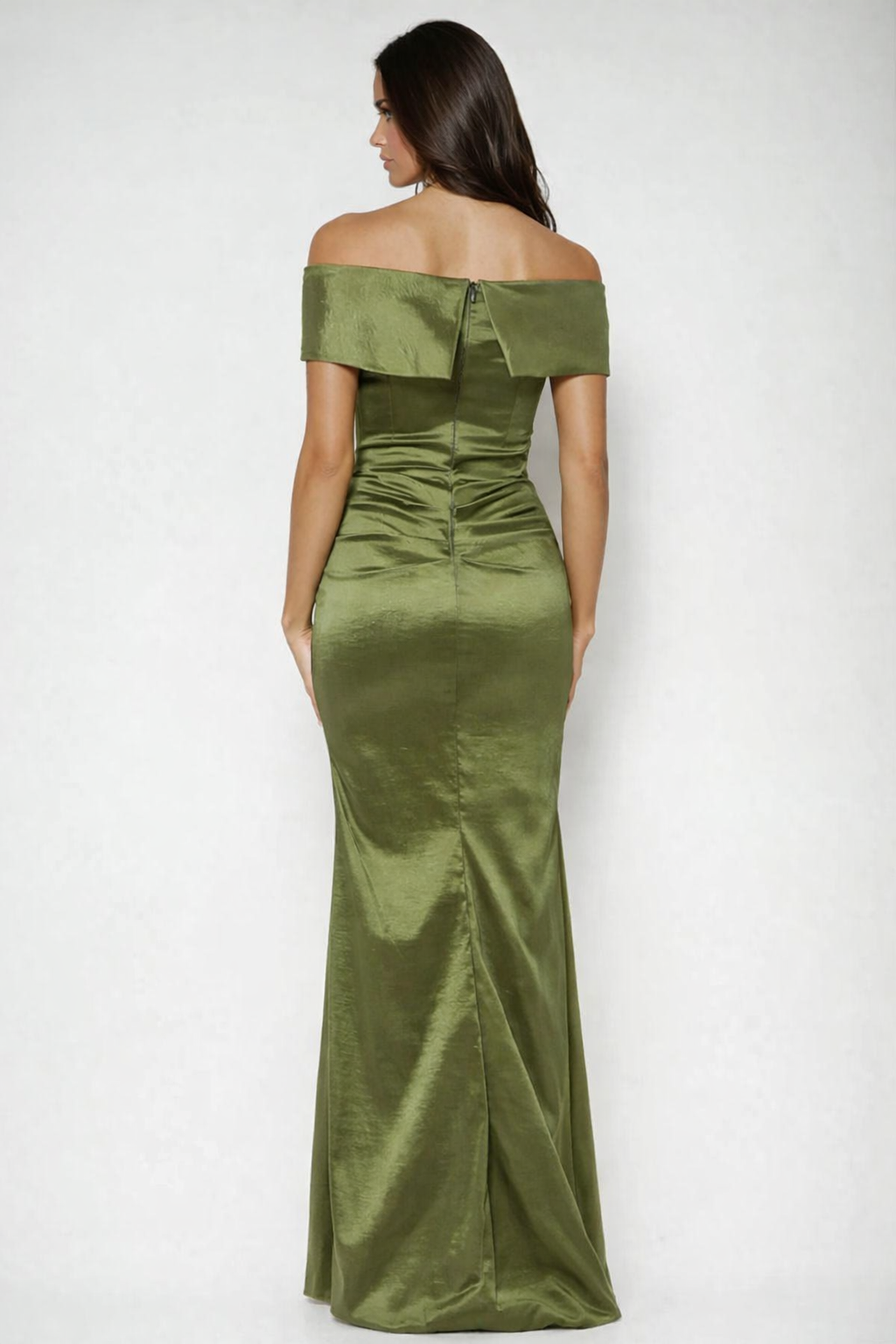 Ellie Drew Gown in Olive