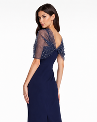 Ellie PEARL Gown in Navy