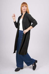 Bridge & Lord Cable Cardi in Coal BL5632