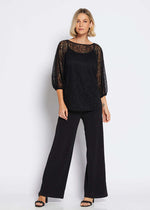 Philosophy VIOLETTA Billow Top in Black