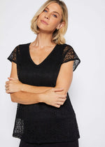 Philosophy PORTIA Reversible Lace Top in Black