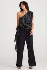 Brave + True Monica Top in Black Polka Dot