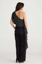 Brave + True Monica Top in Black Polka Dot