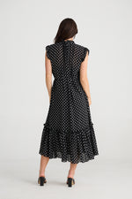 Brave + True Broadway Dress in Black Polka Dot