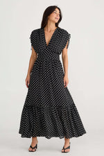 Brave + True Ellody Dress in Black Polka Dot