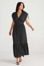 Brave + True Ellody Dress in Black Polka Dot