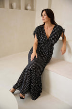 Brave + True Ellody Dress in Black Polka Dot