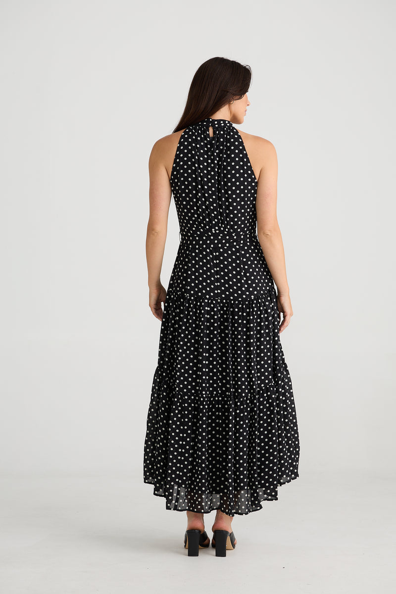 Brave + True Greta Dress in Black Polka Dot