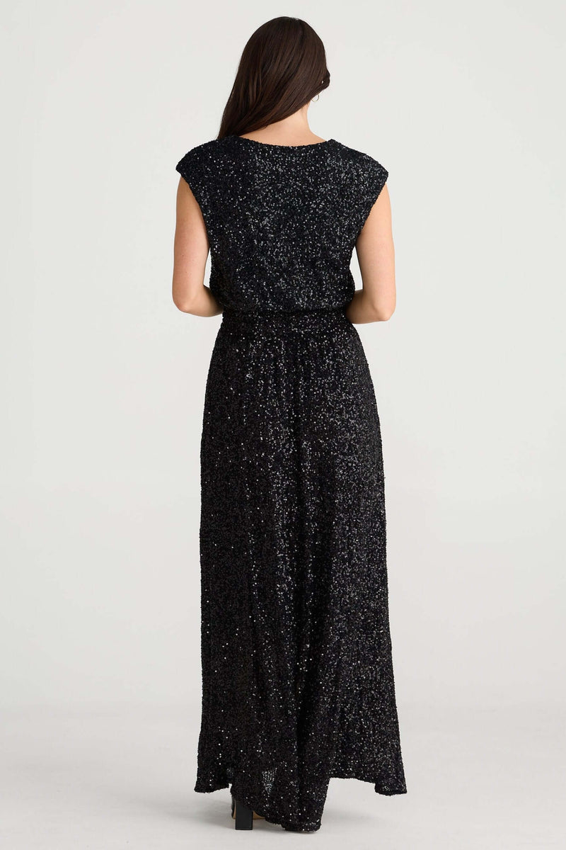 Brave + True Shelly Dress in Black Sequin