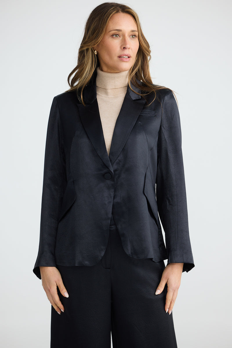 Brave + True Ritz Blazer in Black