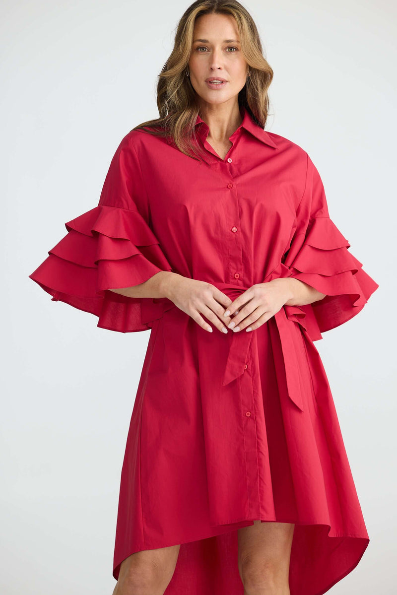 Brave + True Maestro Dress in Cherry