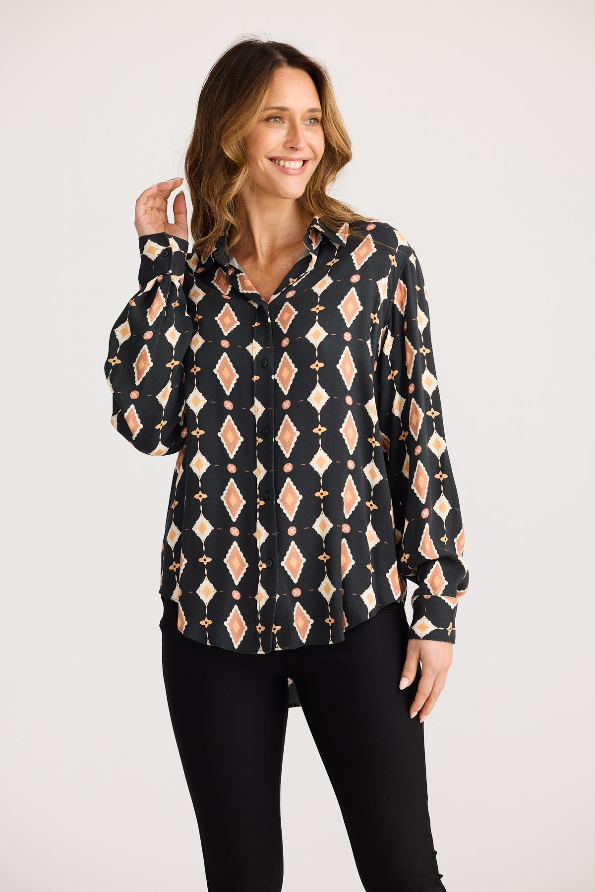 Brave + True Hunter Shirt in Casablanca Tile