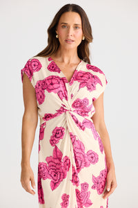 Brave + True Lorenzo Dress in Fuchsia Bloom