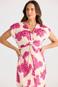 Brave + True Lorenzo Dress in Fuchsia Bloom