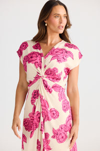 Brave + True Lorenzo Dress in Fuchsia Bloom