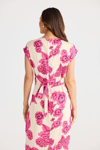 Brave + True Lorenzo Dress in Fuchsia Bloom