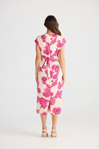Brave + True Lorenzo Dress in Fuchsia Bloom