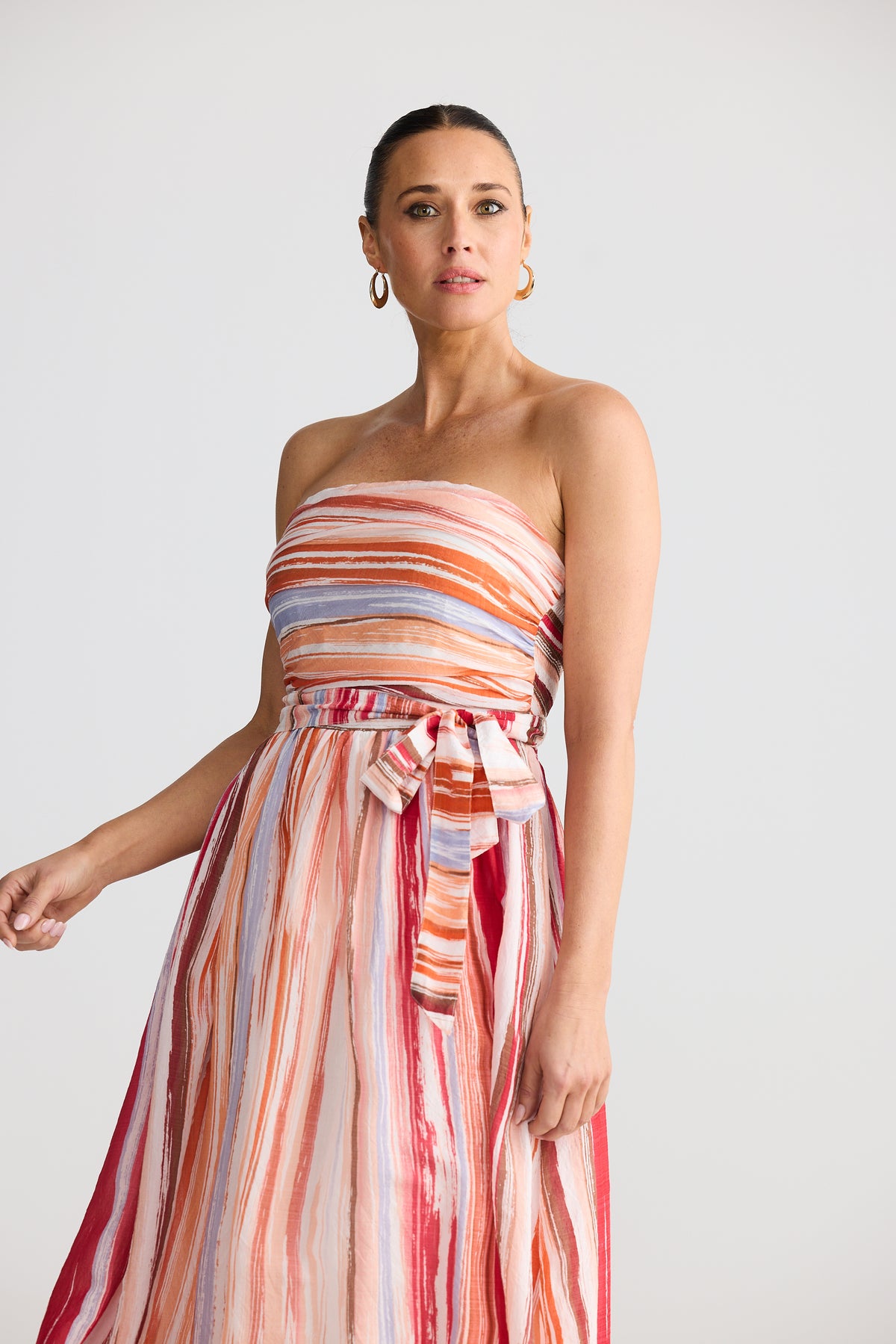 Brave + True Avalon Dress in Painterly Stripe