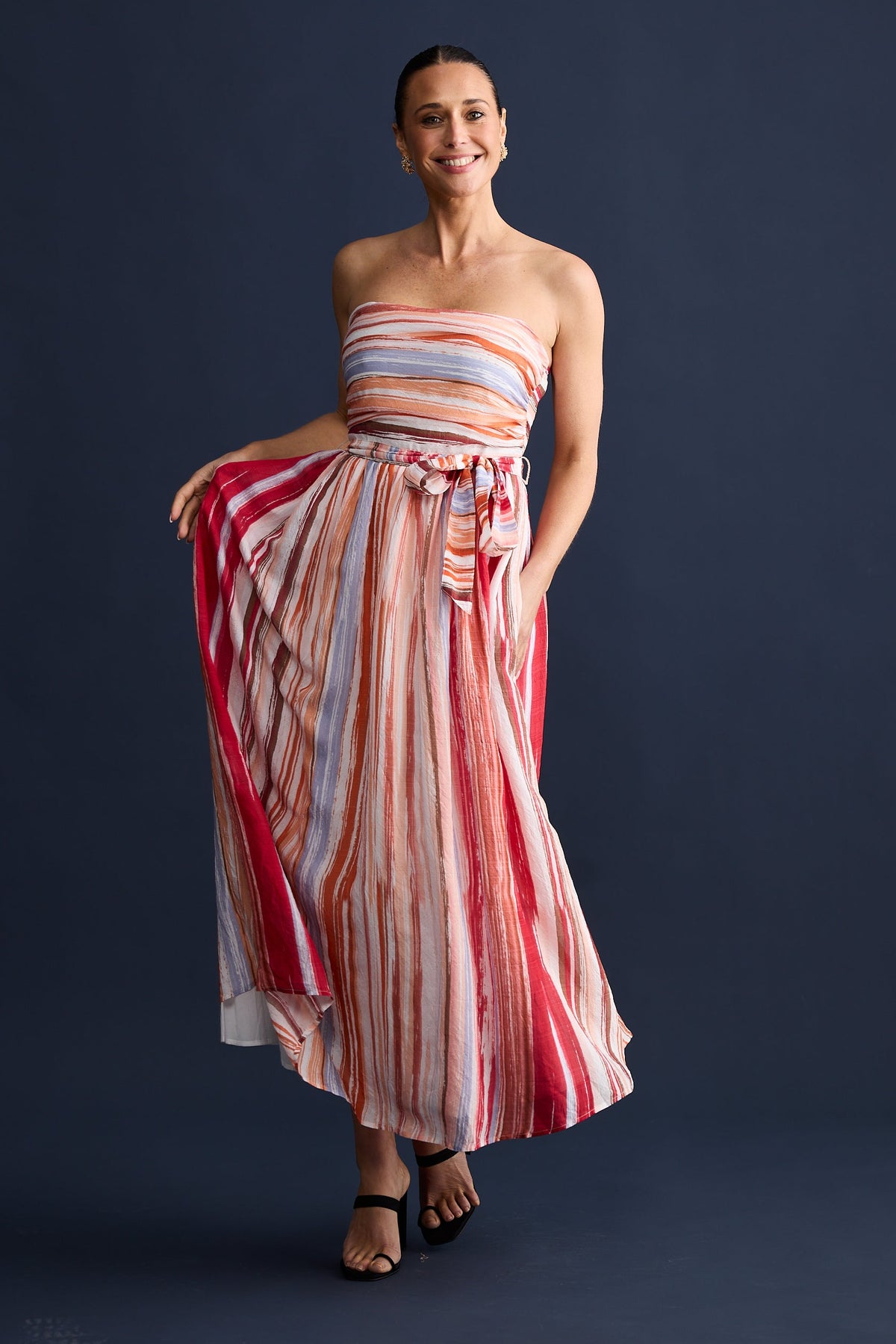 Brave + True Avalon Dress in Painterly Stripe